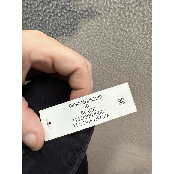 Time And Tru Jeans Womens 10 Black Denim High Rise Curvy Stretch Preppy NEW - Picture 9 of 10